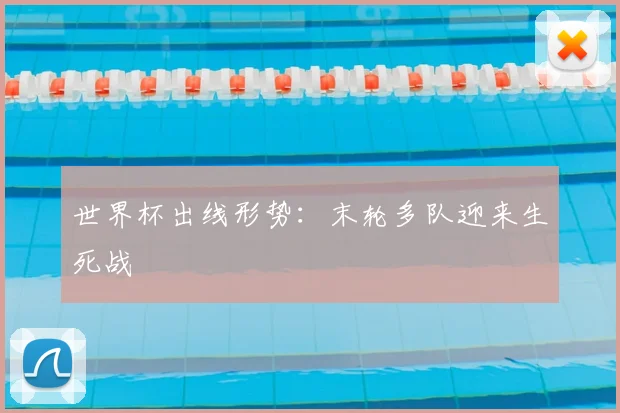 世界杯出线形势:末轮多队迎来生死战